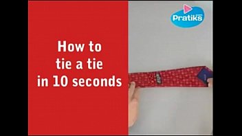 how to tie a tie in 10 secs